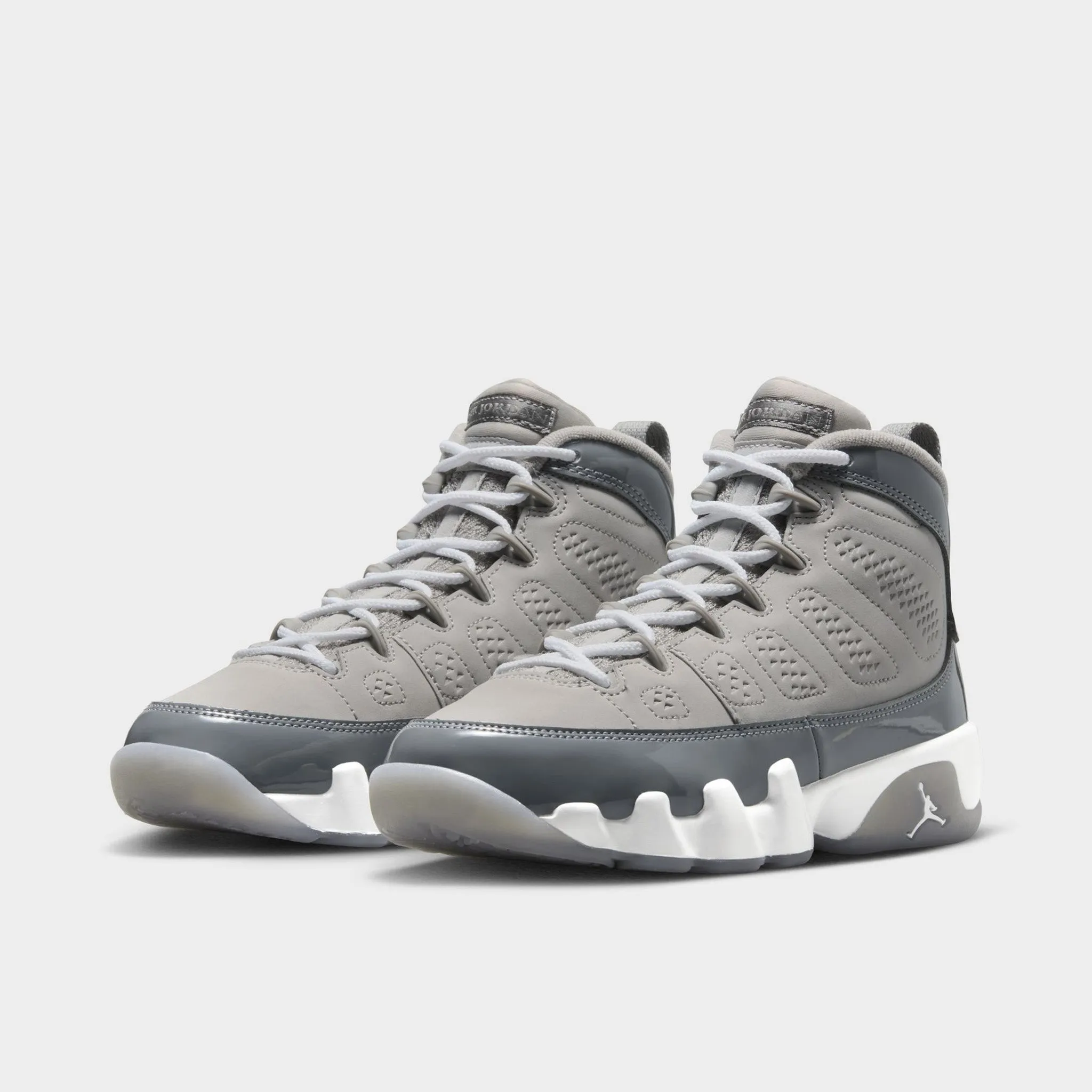 Silicone Grip Tabs Outdoor Speed Jordan 9 Retro GS Medium Grey / Cool Grey - White