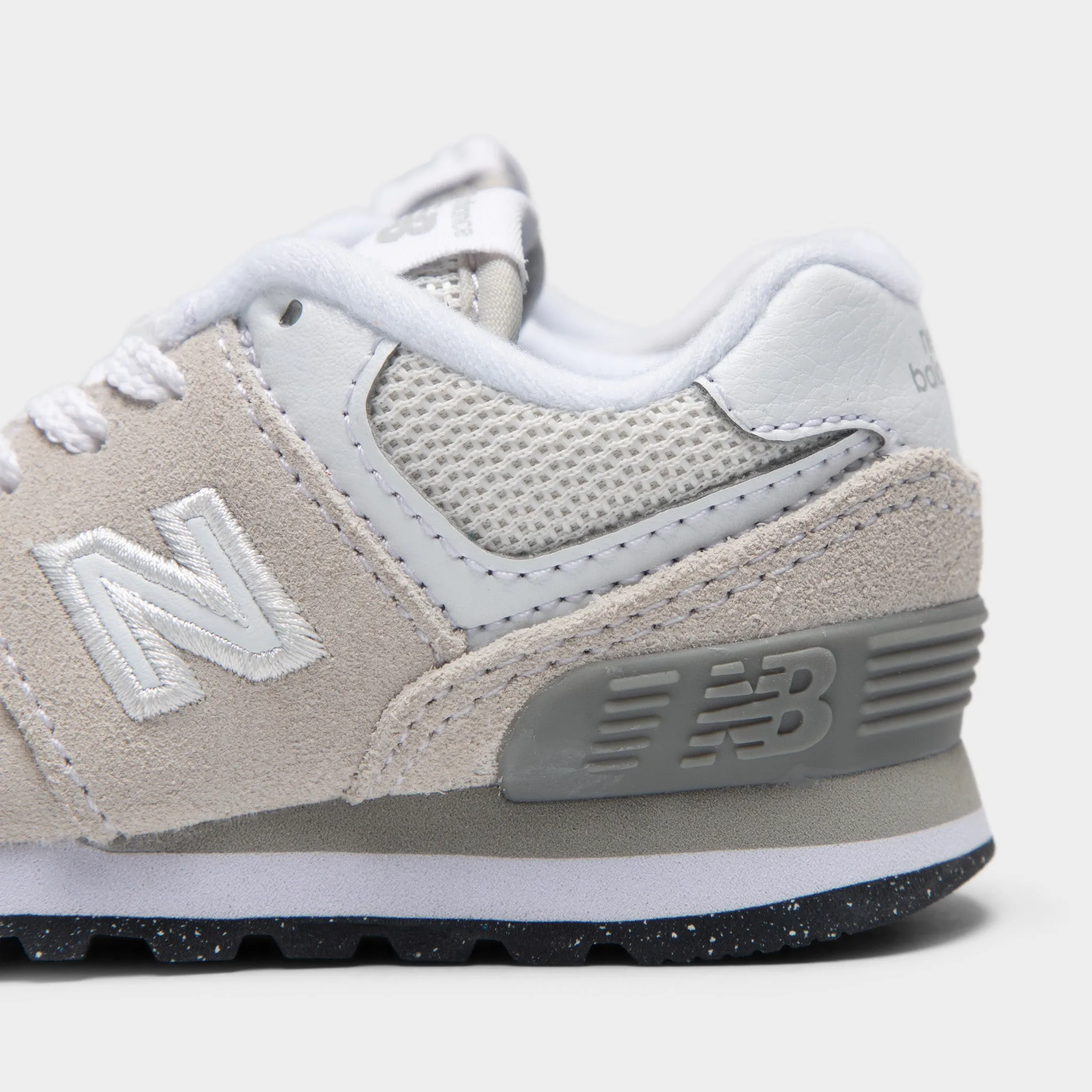 Upgraded design Foot Soft New Balance Infants' 574 Light Grey / White