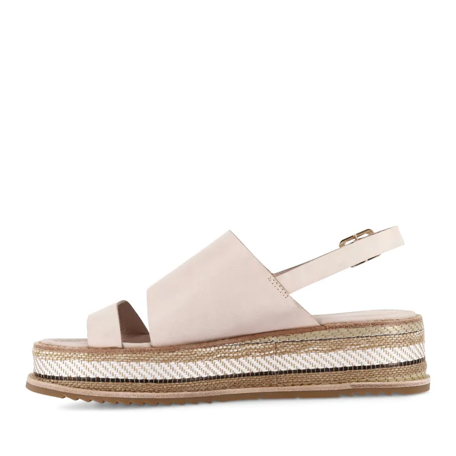 Fringe Swing Chic Flats VERLEET - ALMOND LEATHER