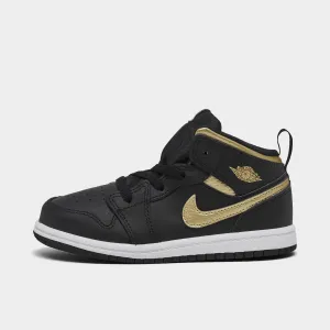 Pro Build Stabilizing Sidewalls Jordan 1 Mid TD Black / Metallic Gold - White