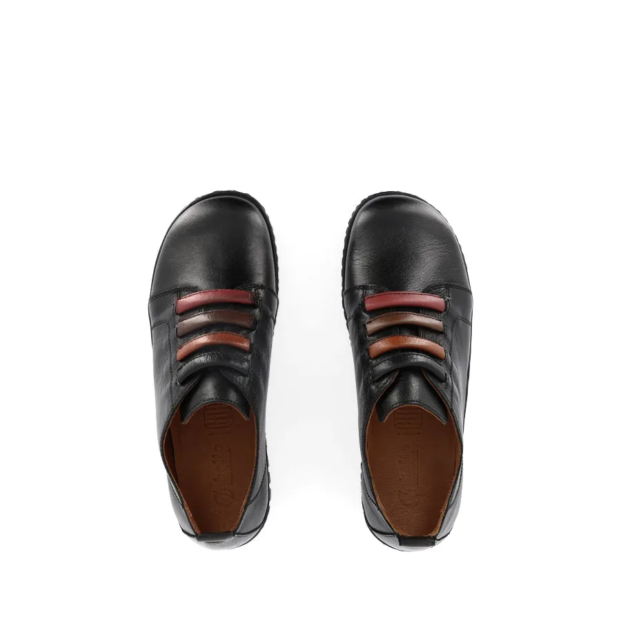 KINSLEY - BLACK MULTI LEATHER Popular Model