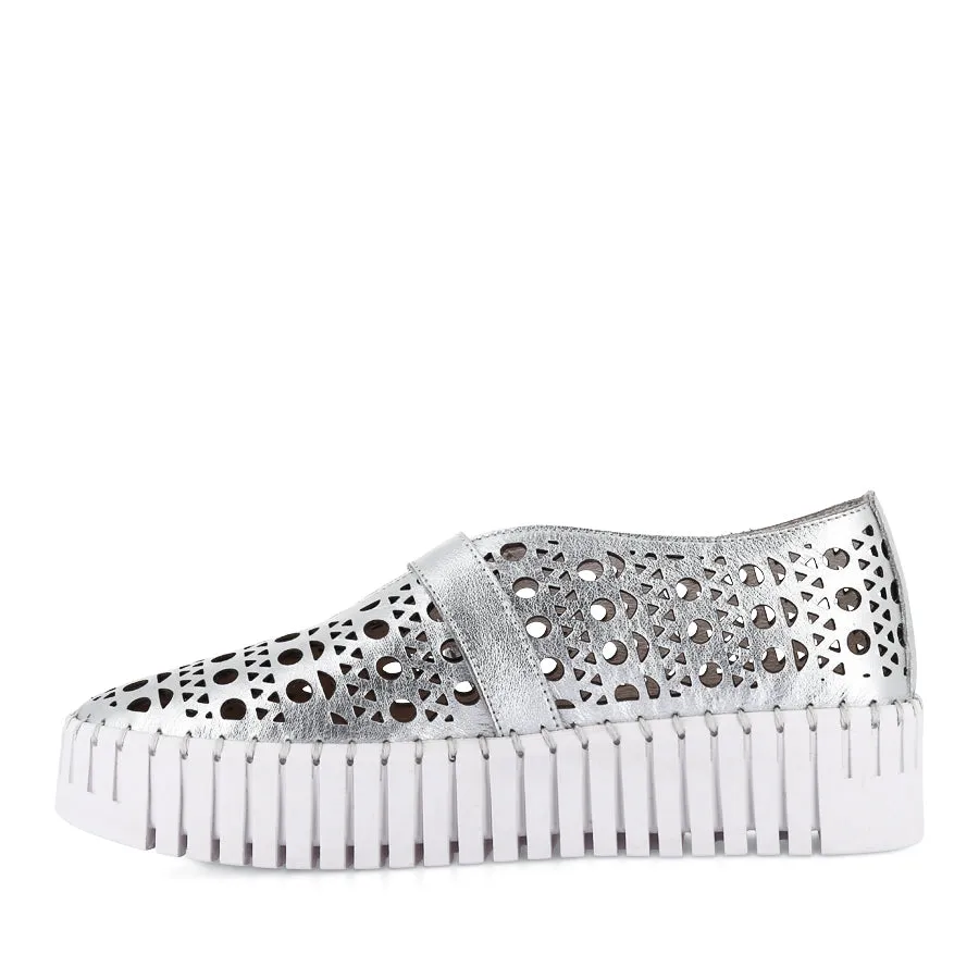 BANDA - SILVER LEATHER Eco friendly materials