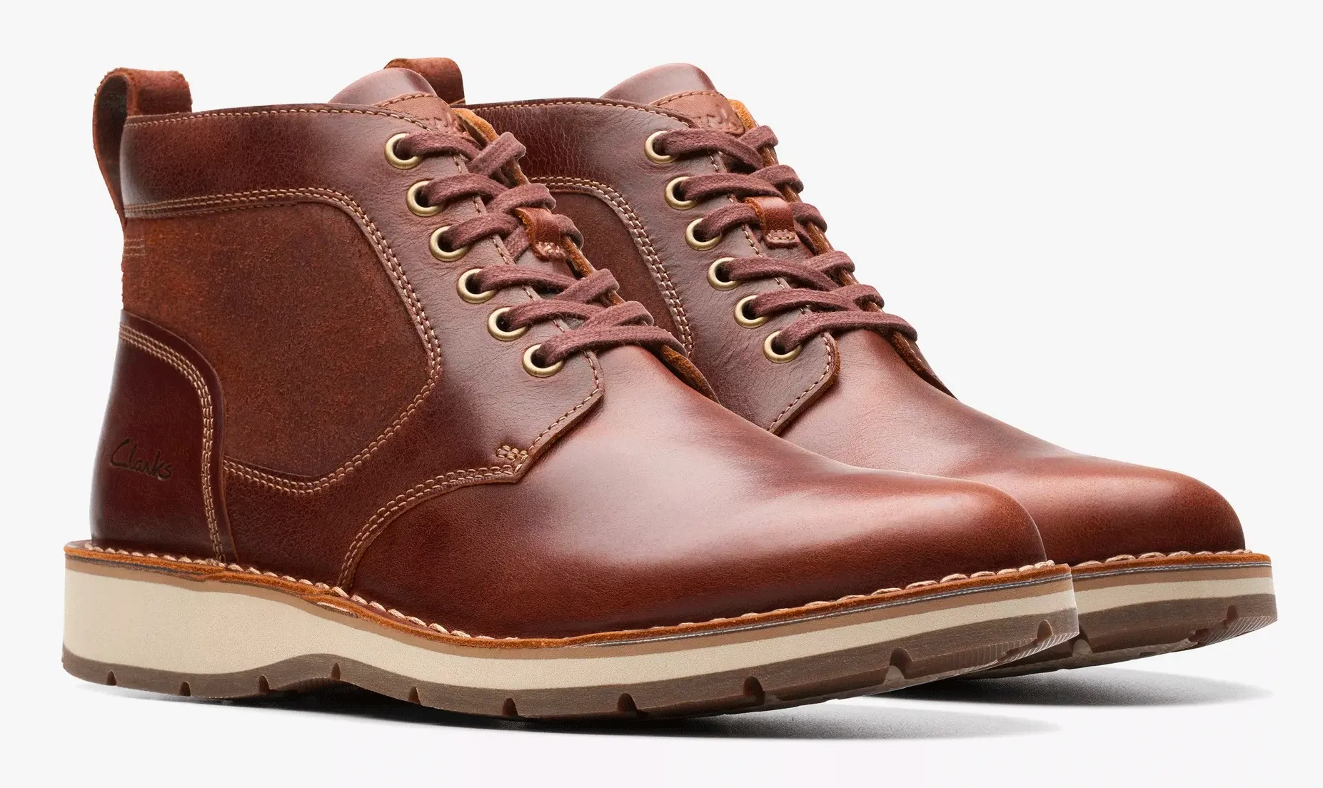 Clarks Gravelle Top Lace Boot Men Anti-fungal
