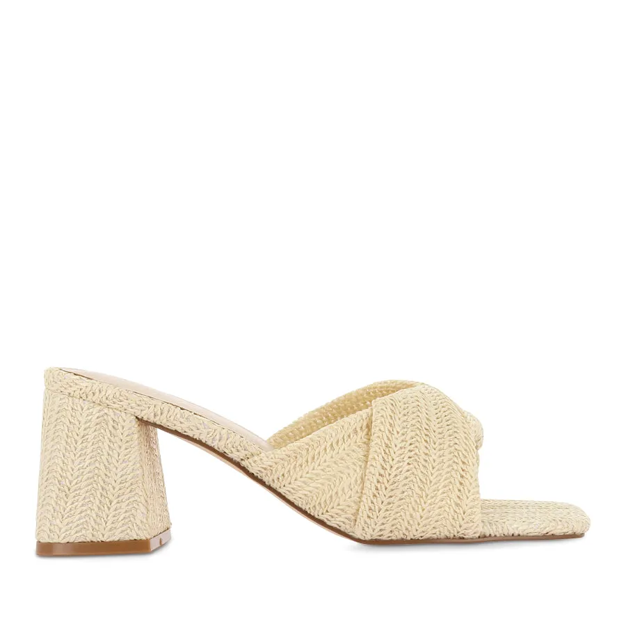 Abrasion resistant Sporty Chic STELLA - NATURAL RAFFIA