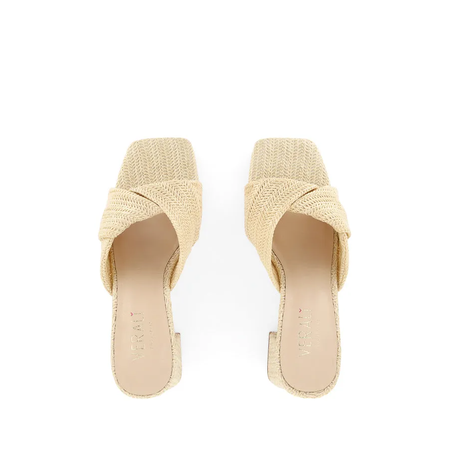 Comfort footbed Minimalist Footwear STELLA - NATURAL RAFFIA