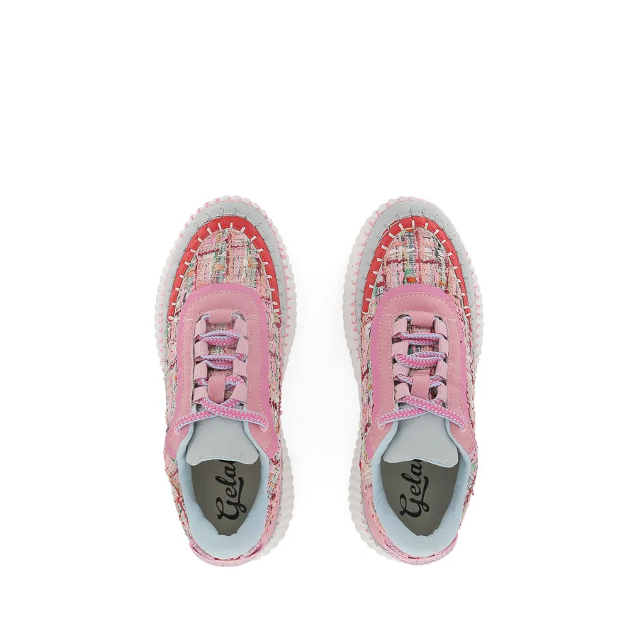 Casual Favorite Injection Molded Construction STELLA - PINK BOUCLE
