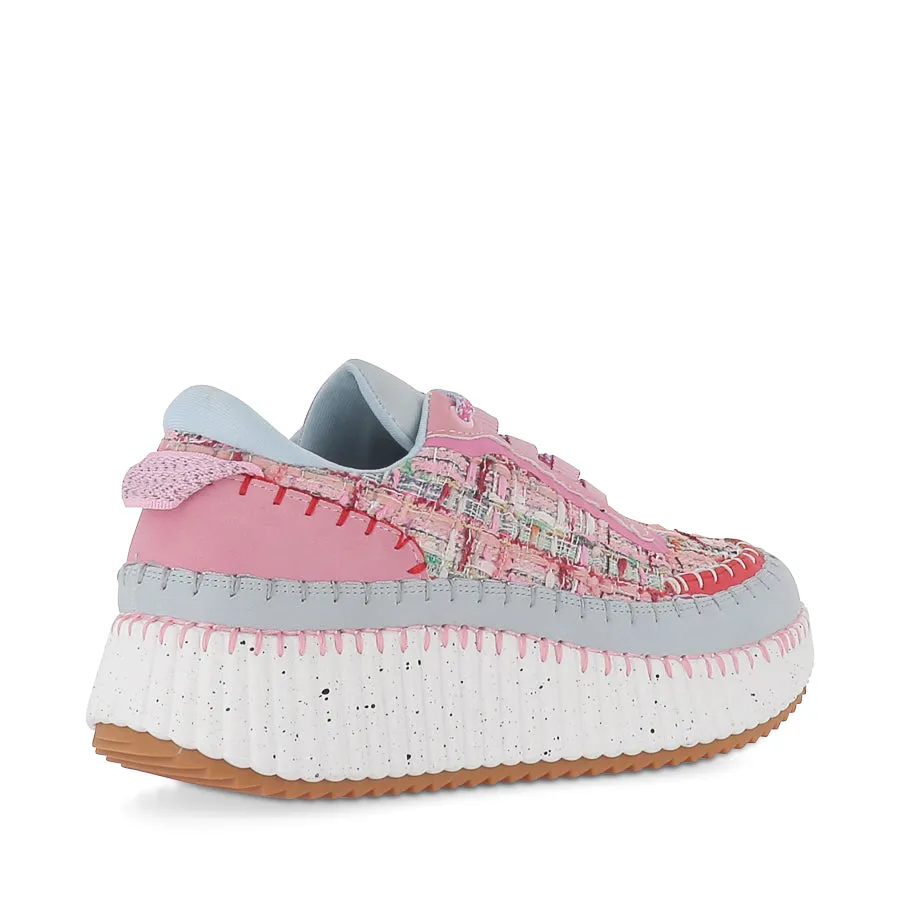 Shock Absorption Soles Quick Lacing System STELLA - PINK BOUCLE