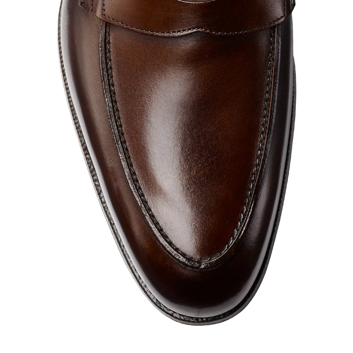 Crawford Dark Brown Antique Calf Stylish Design Canvas Upper