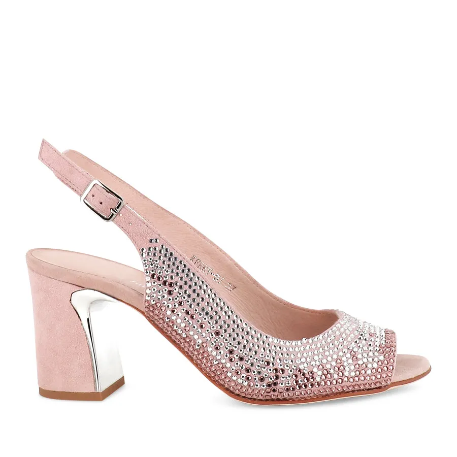 KERRY - DUSTY PINK SUEDE Walk Tour Canvas