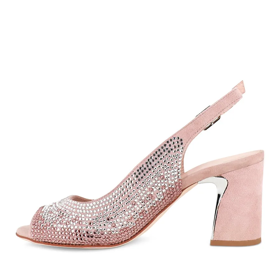 KERRY - DUSTY PINK SUEDE Ferry Glow Comfortable Walkers
