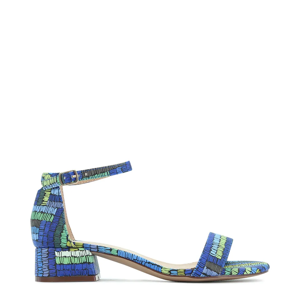 ZAYBE PRINTED HEEL SANDALS Main Lane Soft Lining Shoes