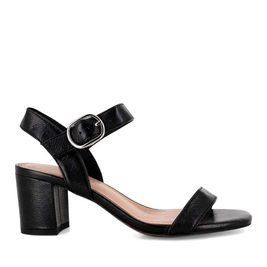Soft Footbed Zip Fast GEONN - BLACK LEATHER