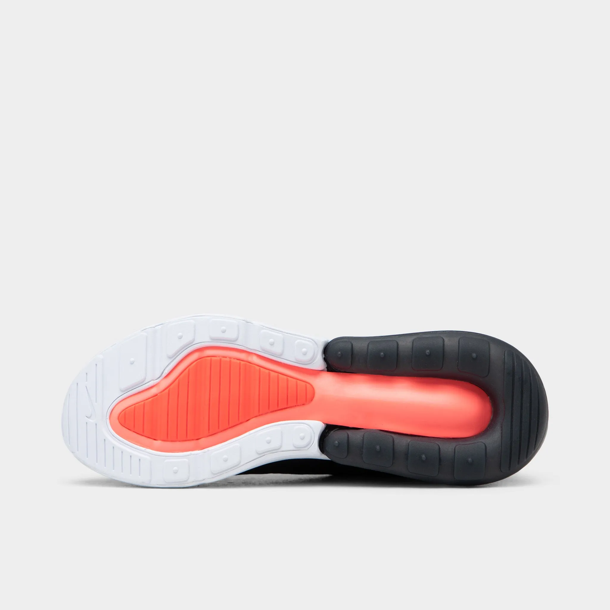 Nike Air Max 270 Black / Anthracite - Solar Red Thermoforming Technology Abrasion Resistant Reinforcement