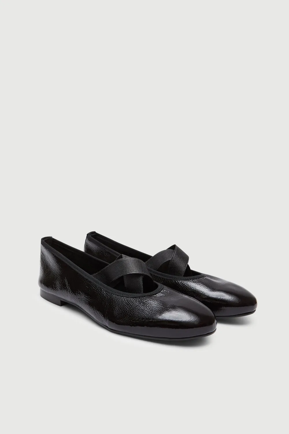 Autumn Soft Bettina Ballet Flats in Black Patent Leather