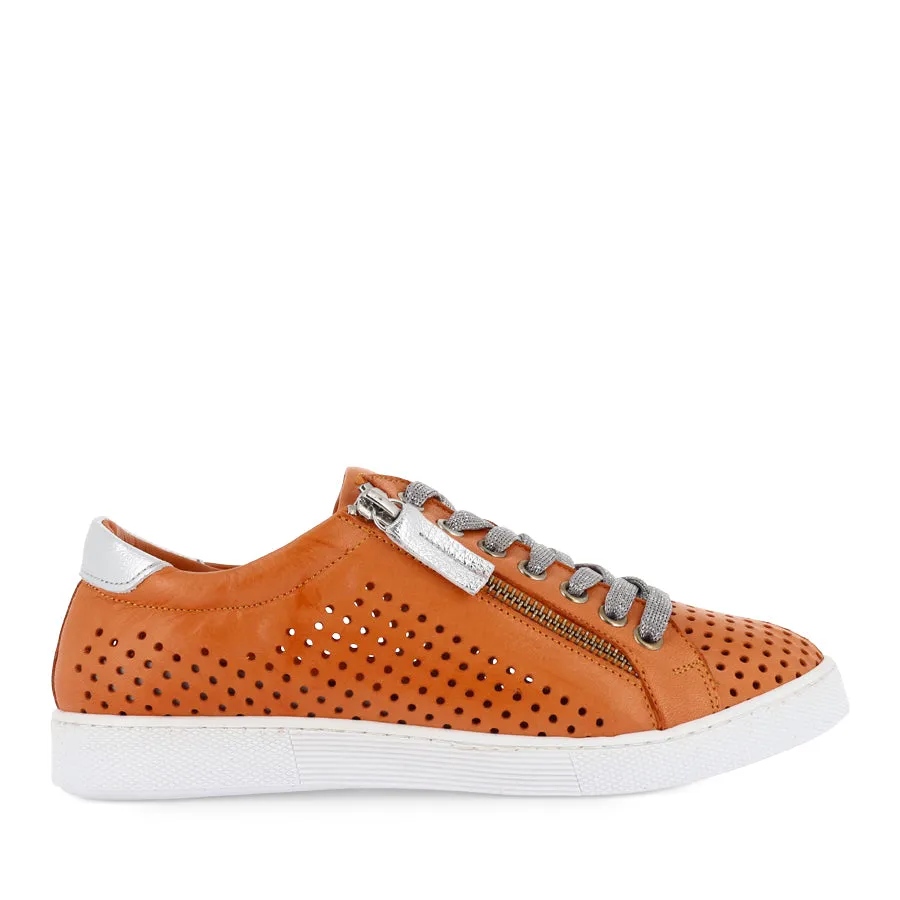 TEMPLE - PAPAYA/SILVER LEATHER Energy Returning Midsole