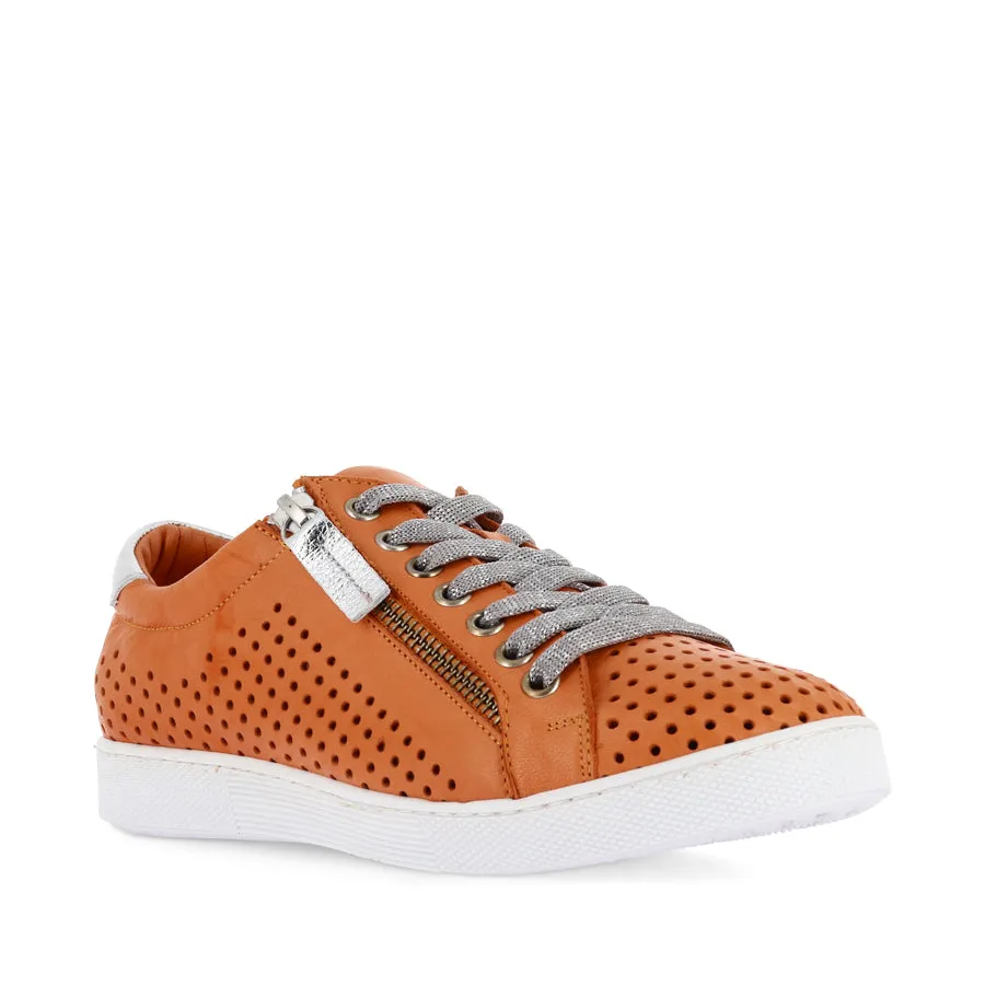 TEMPLE - PAPAYA/SILVER LEATHER Comfortable Front