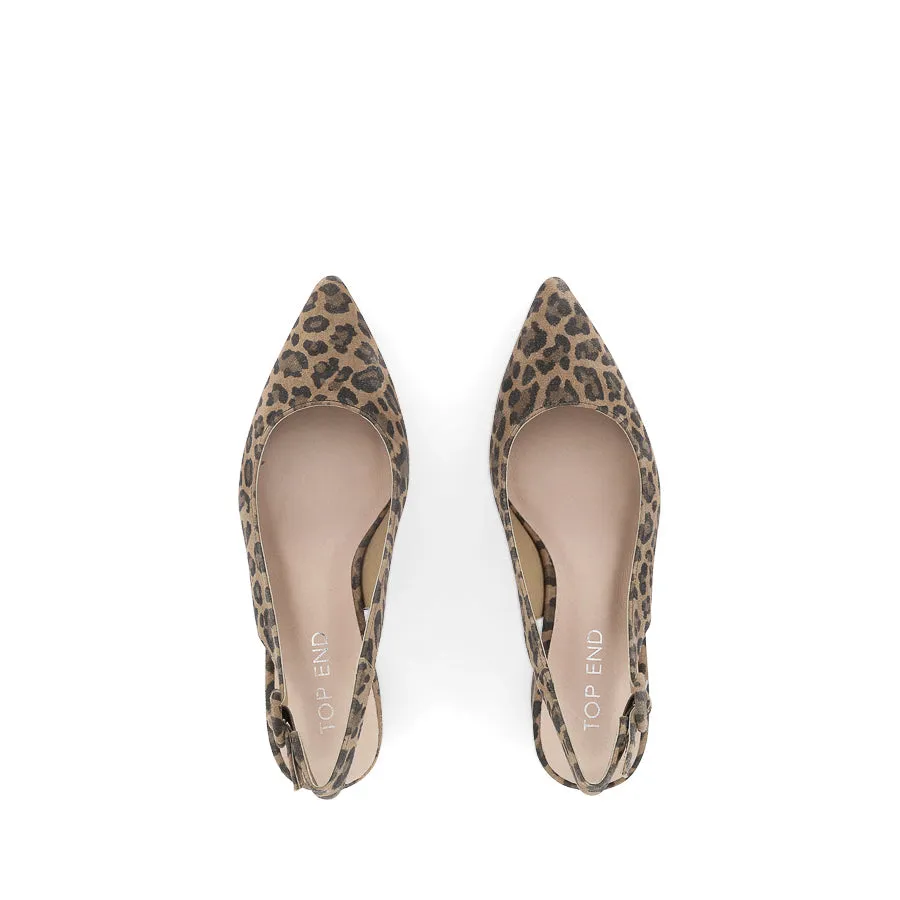 Practical Comfort ABIGALE - CAMEL LEOPARD SUEDE