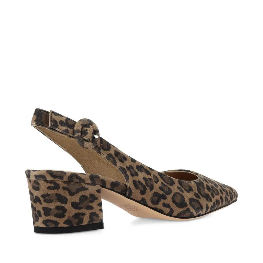 Relaxed Shoes ABIGALE - CAMEL LEOPARD SUEDE