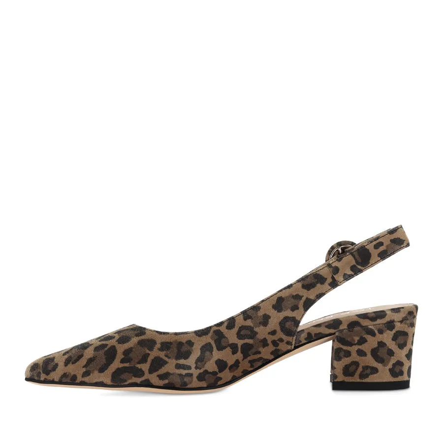 Easy Walk Stylish Fit ABIGALE - CAMEL LEOPARD SUEDE