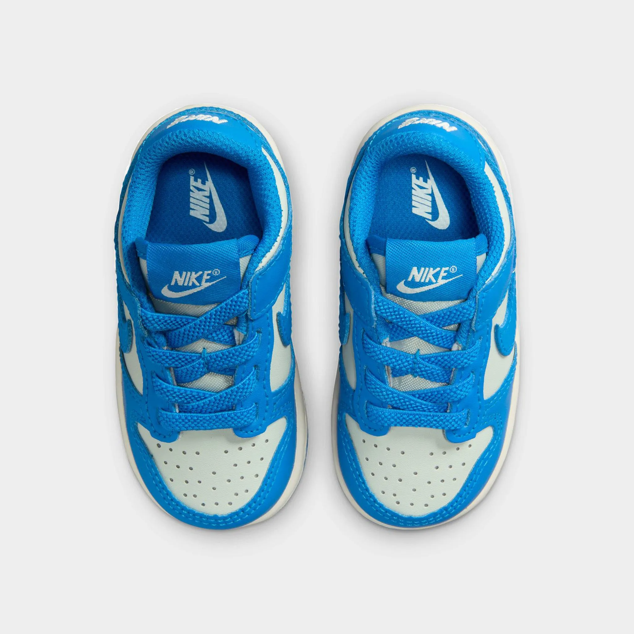 Elasticated Nike Dunk Low Light Silver / Photo Blue - Sail