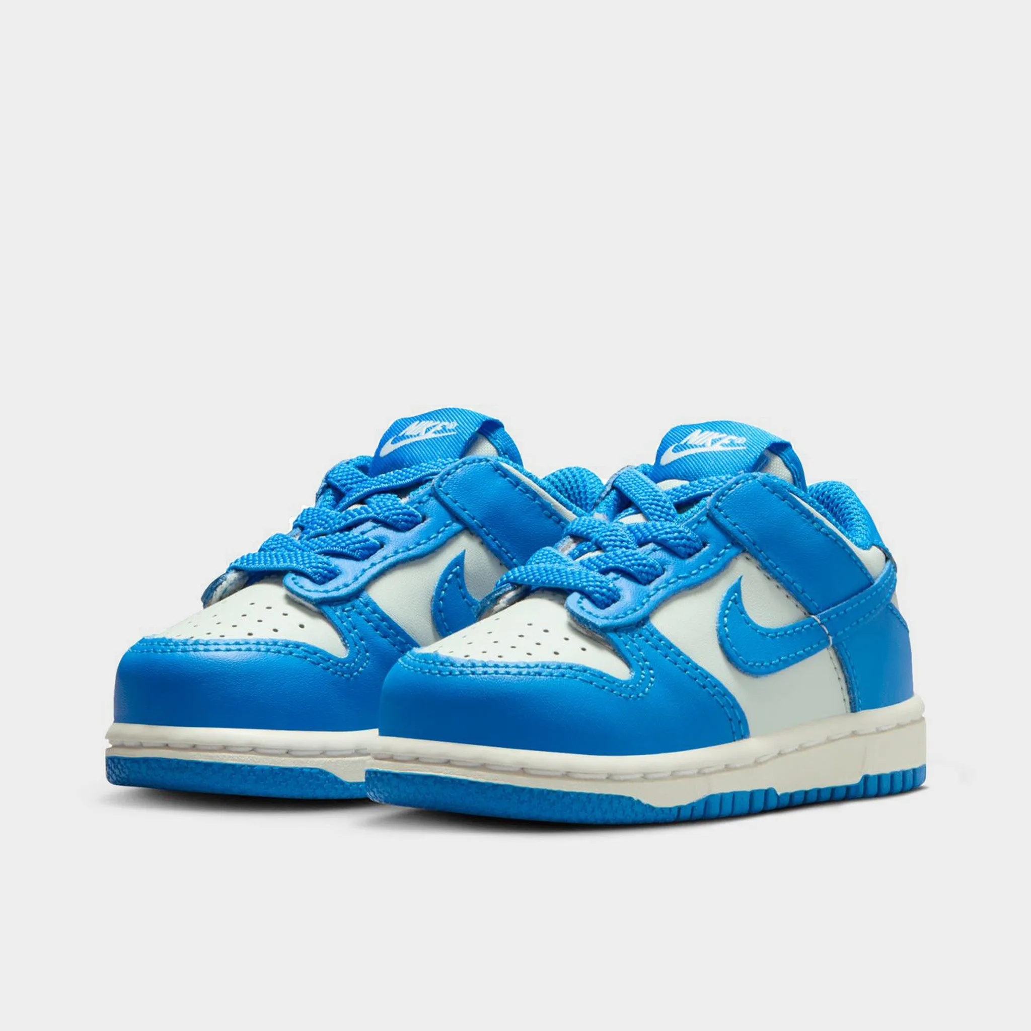 Clean Style Nike Dunk Low Light Silver / Photo Blue - Sail