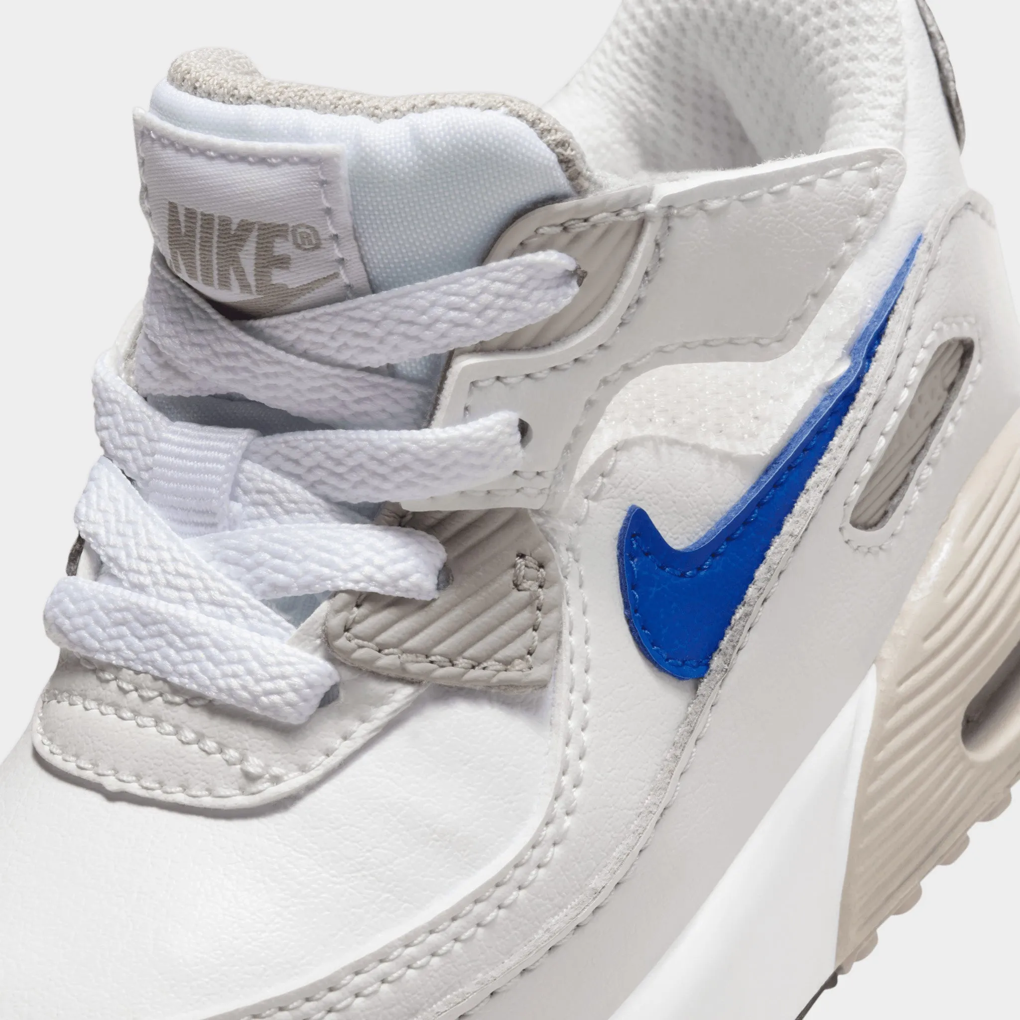 Nike Air Max 90 EasyOn TD White / Racer Blue - College Grey Cushioned Heel