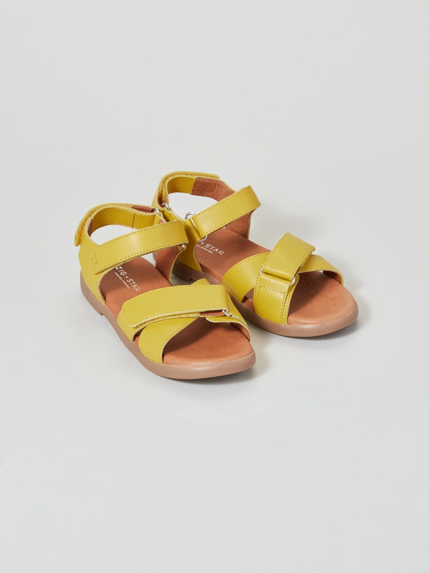 Rae Junior Cross-Strap Sandal Yellow Breath Control