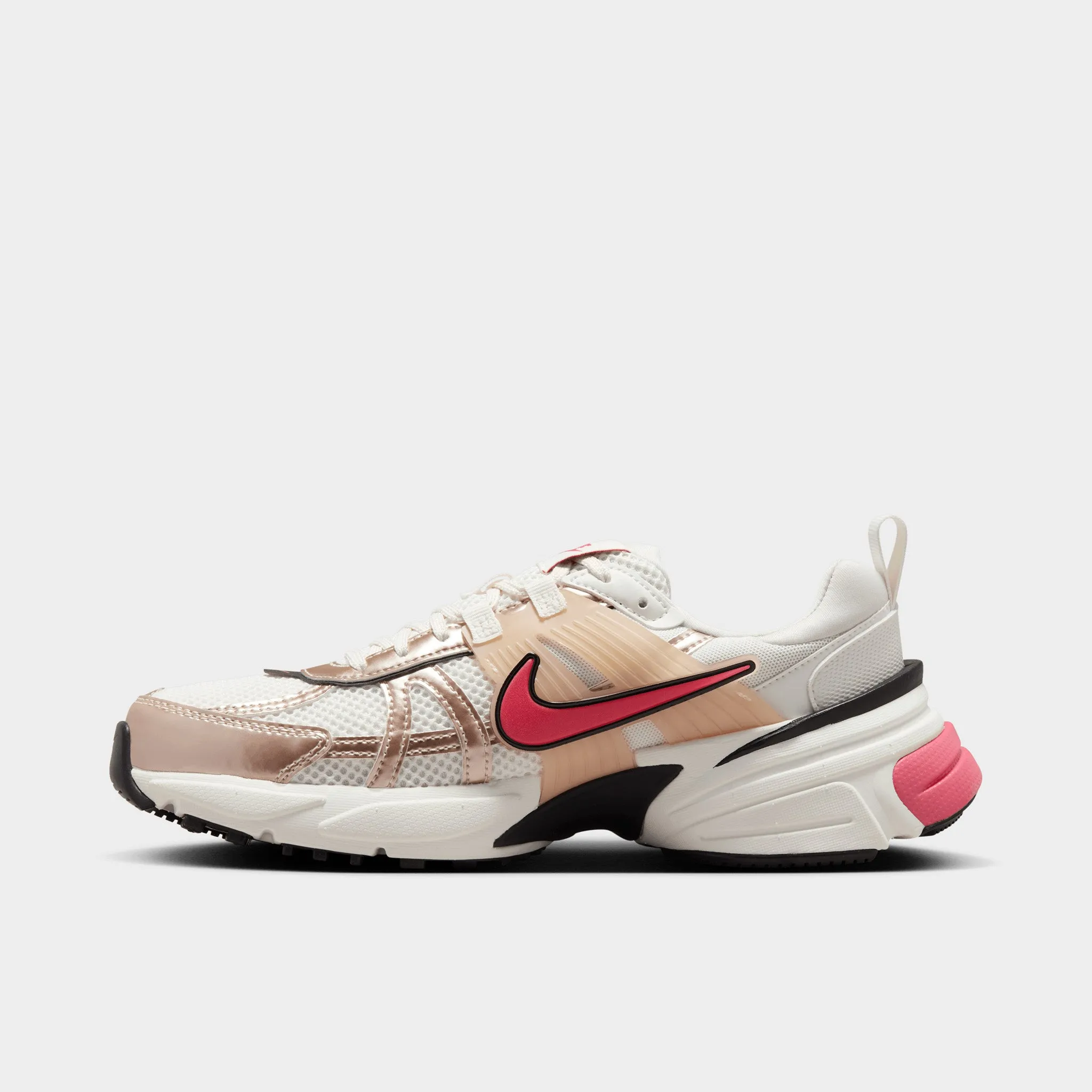Soft outsole Breathable Ventilation Nike Women's V2K Run Guava Ice / Metallic Silver - Aster Pink