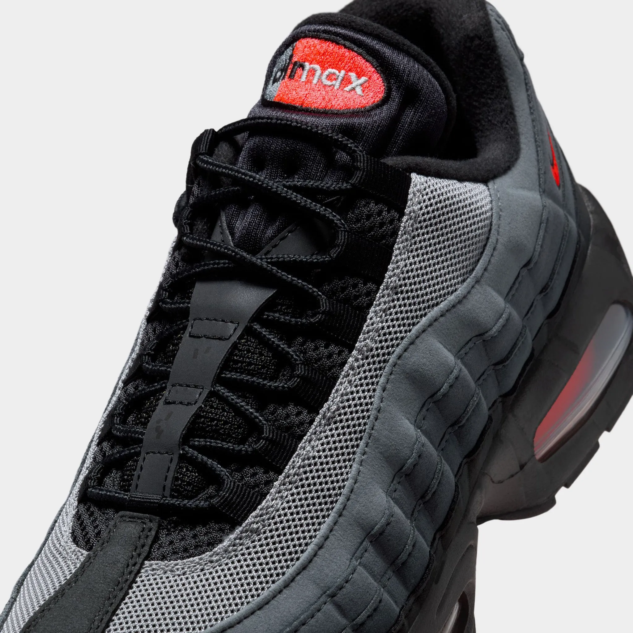 Nike Air Max 95 OG Black / Bright Crimson - Anthracite Trainer Shoes Superior shock absorption