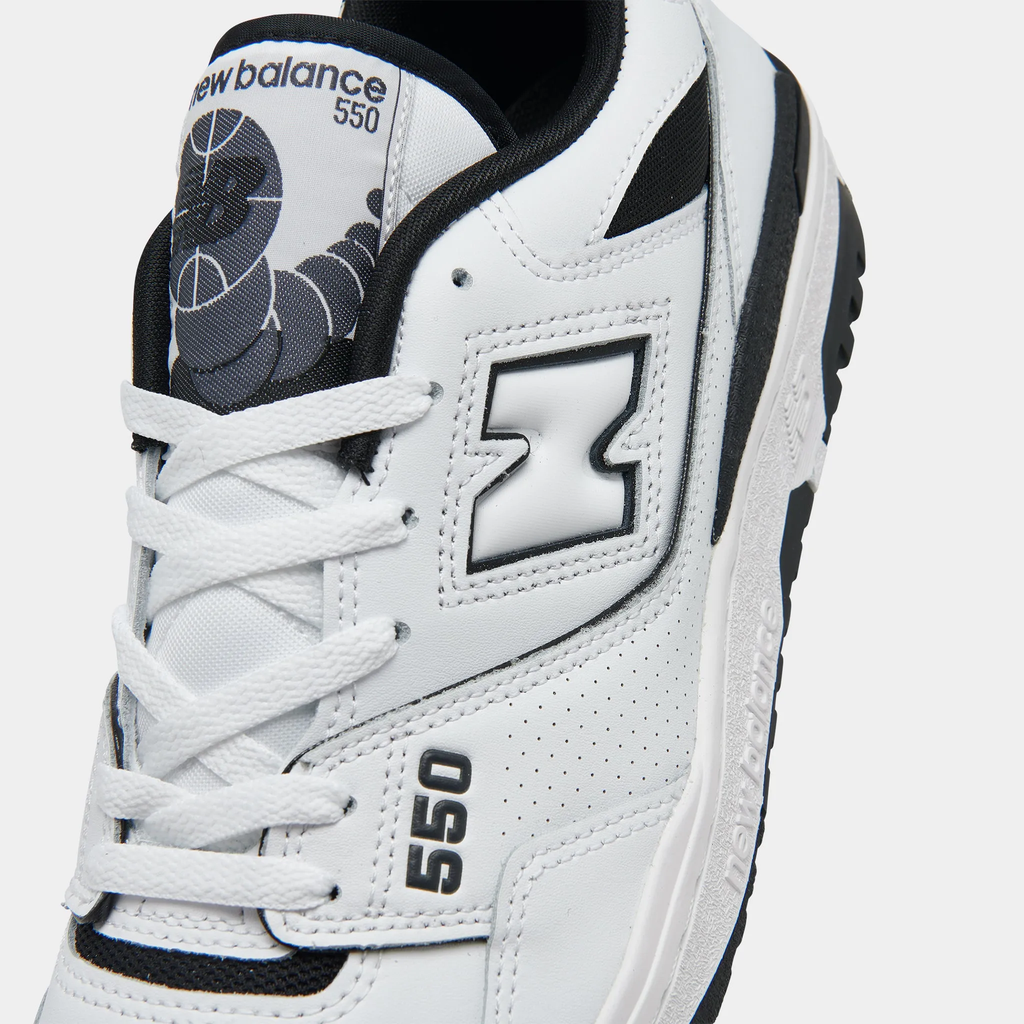 Multi Zone Tread Comfortable Insole New Balance BB550HA1 White / Black