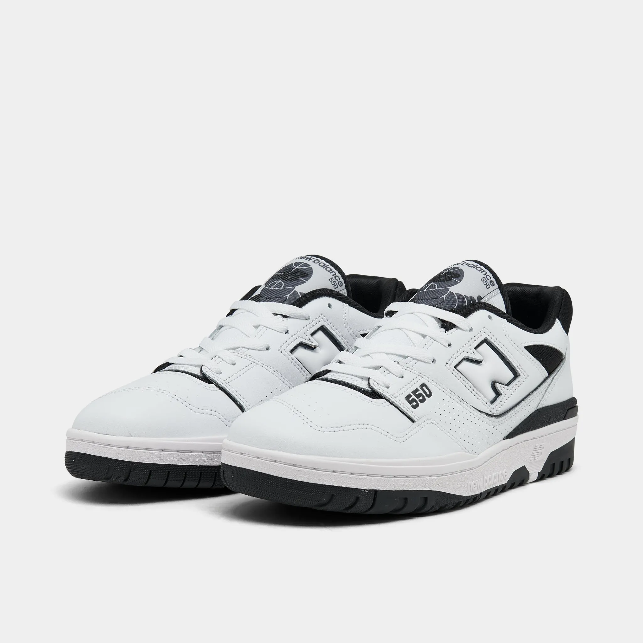 New Balance BB550HA1 White / Black Orthopedic Fit Shock Absorbing Rubber