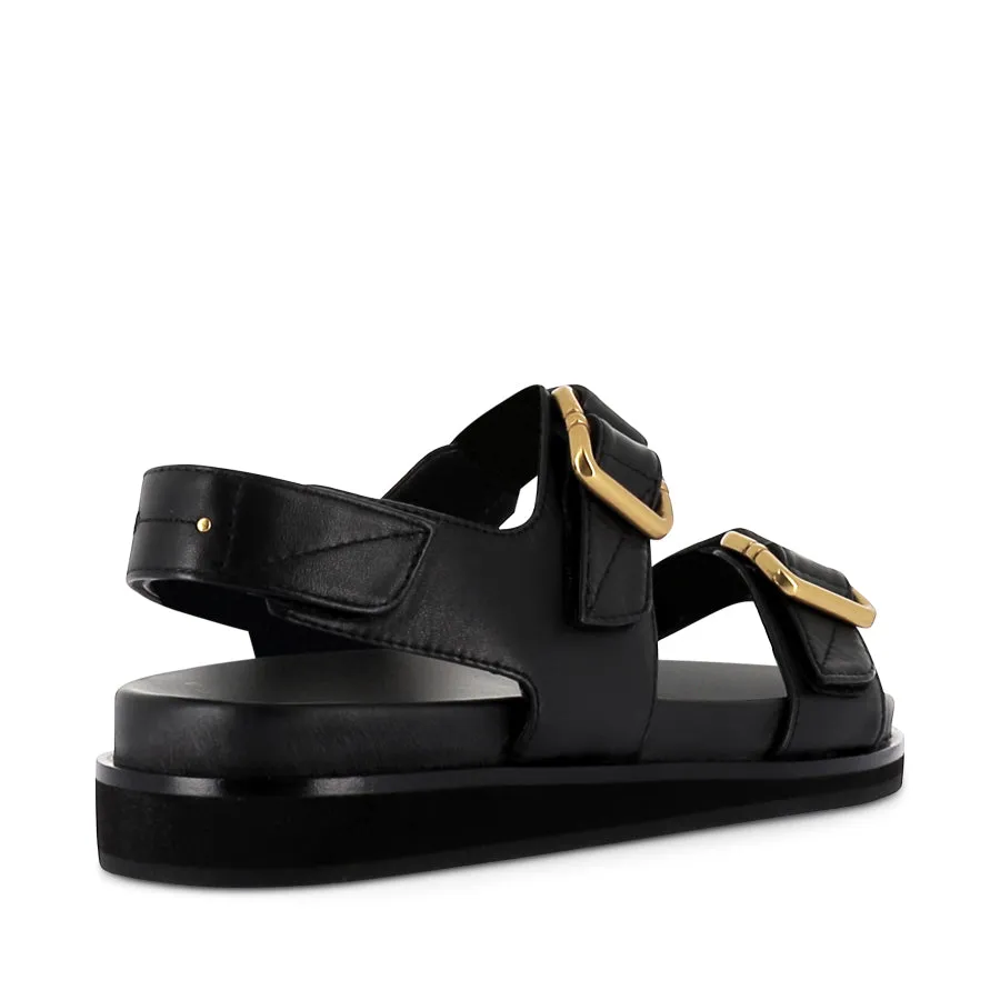 THOMPSON - BLACK LEATHER Lightweight Design hypoallergenic material