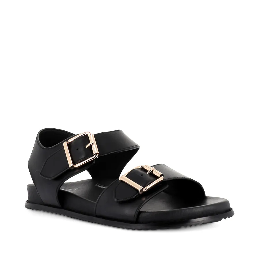 Soft Leather HASTICE W - BLACK LEATHER