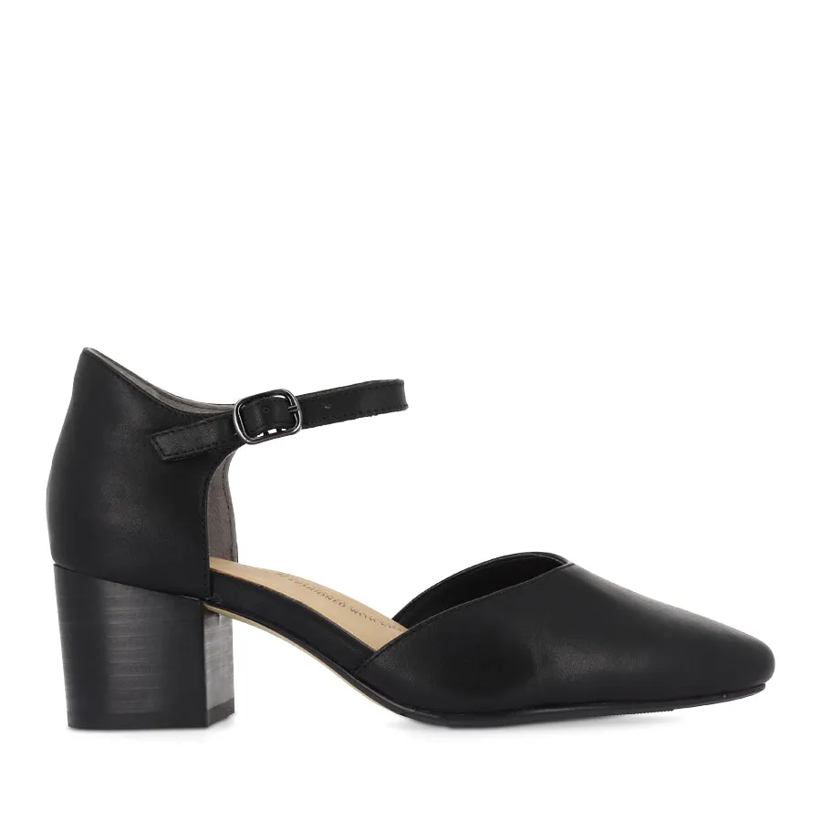Easy Style Footwear Bride Side VITOR XW - BLACK BLACK LEATHER