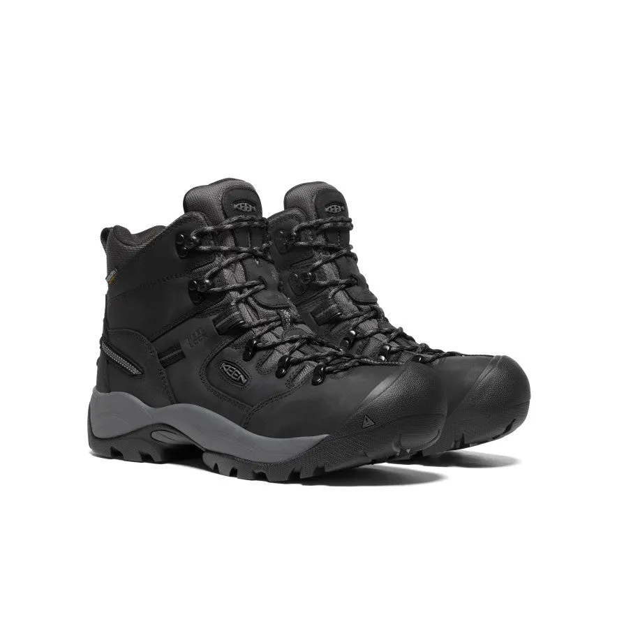 Comfortable Feel Men's Pittsburgh Energy 6" Waterproof Boot (Carbon Toe)  |  Black/Forged Iron