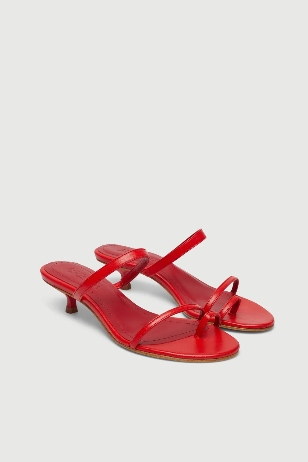 Daisy Sandals in Red Leather Versatile Style Tall friendly