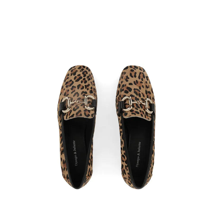 VELAM - TAN LEOPARD PONY City Dash Shock Absorbing