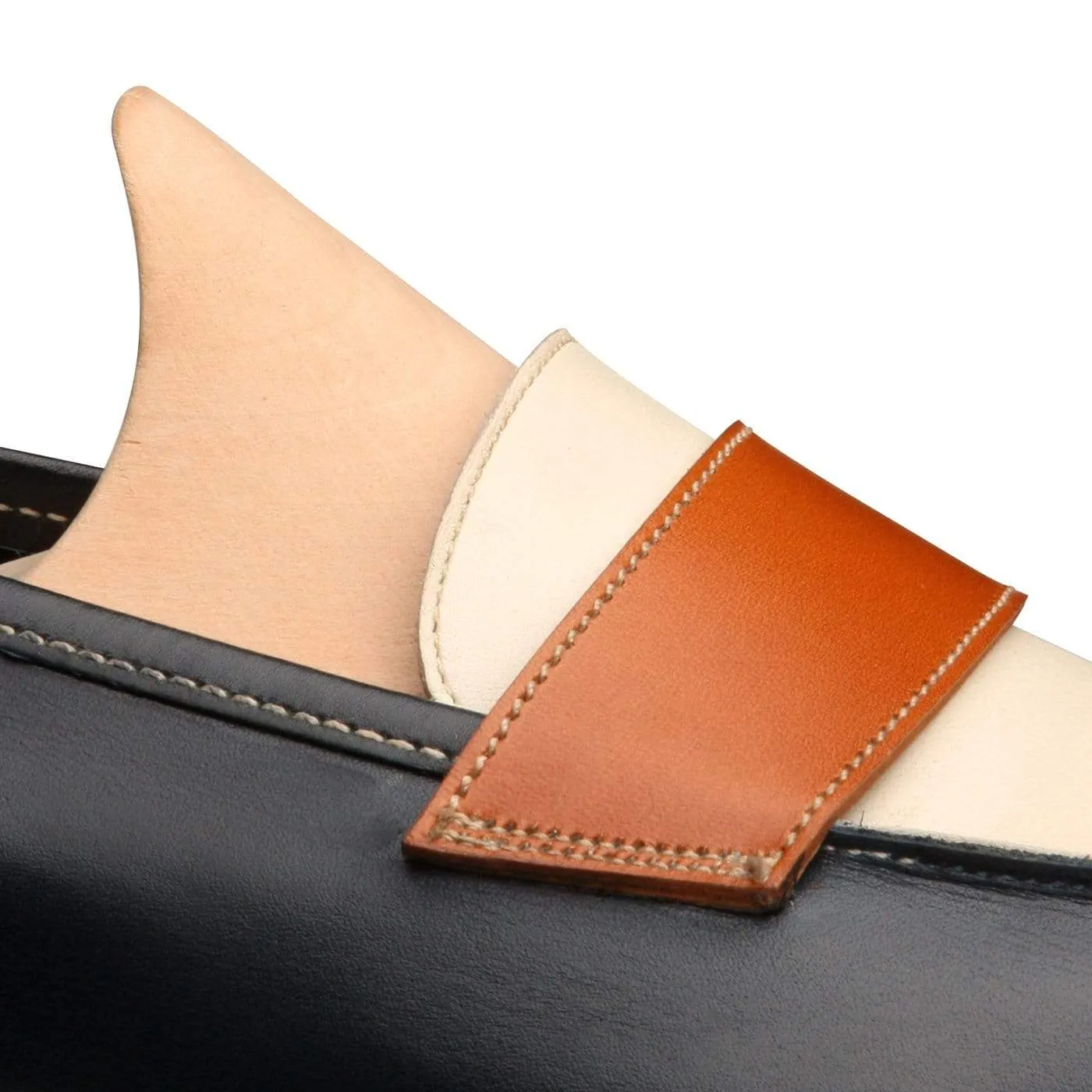 Clare Navy, Ivory & Tan Burnished Calf Art Spot Lane Fresh Dash