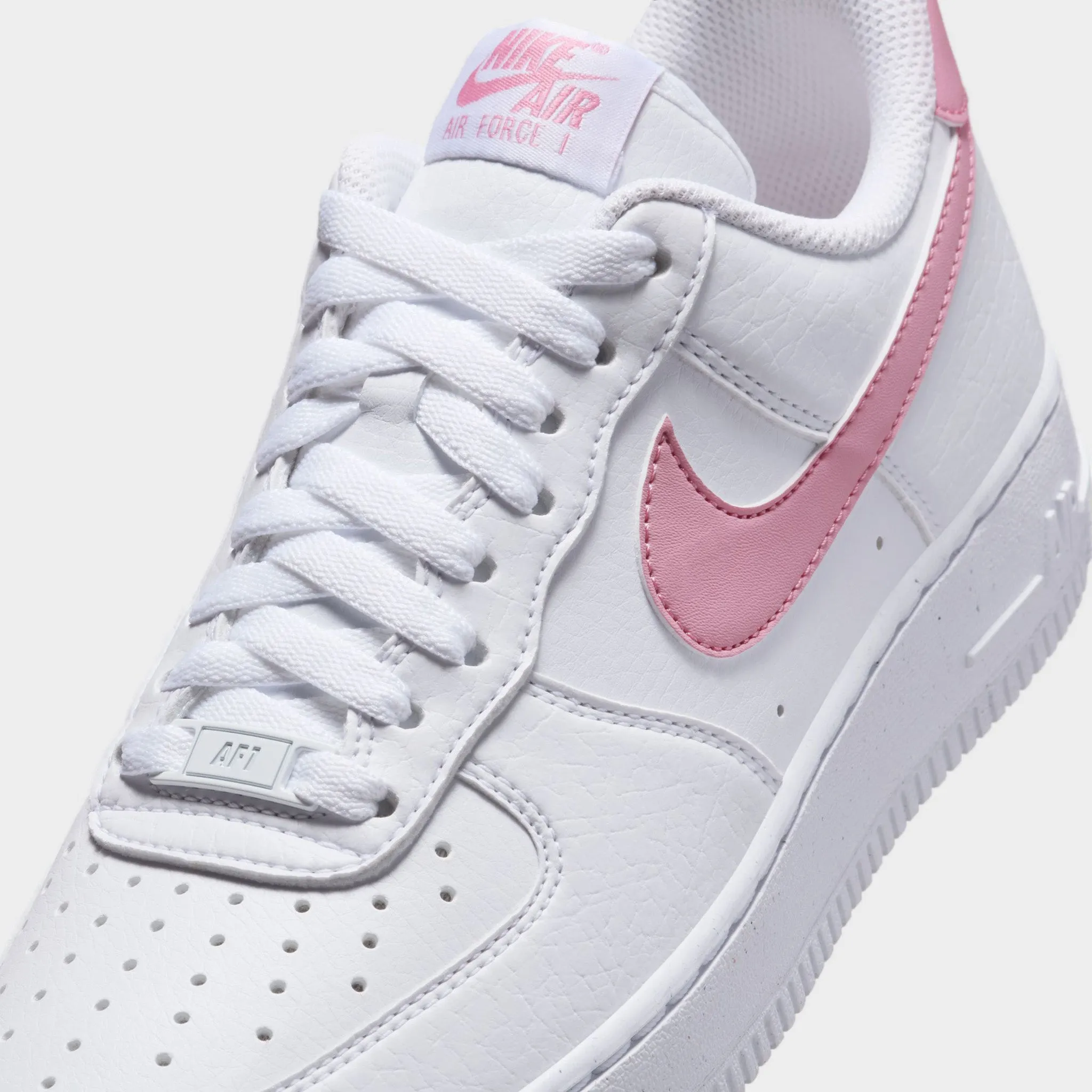 Nike Women's Air Force 1 '07 Next Nature White / Elemental Pink Fashion-Forward Look Textured