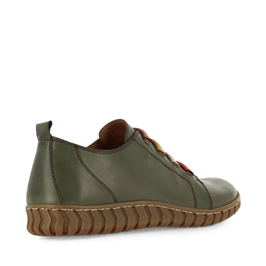 MultiDirectionalTread KINSLEY - OLIVE MULTI LEATHER