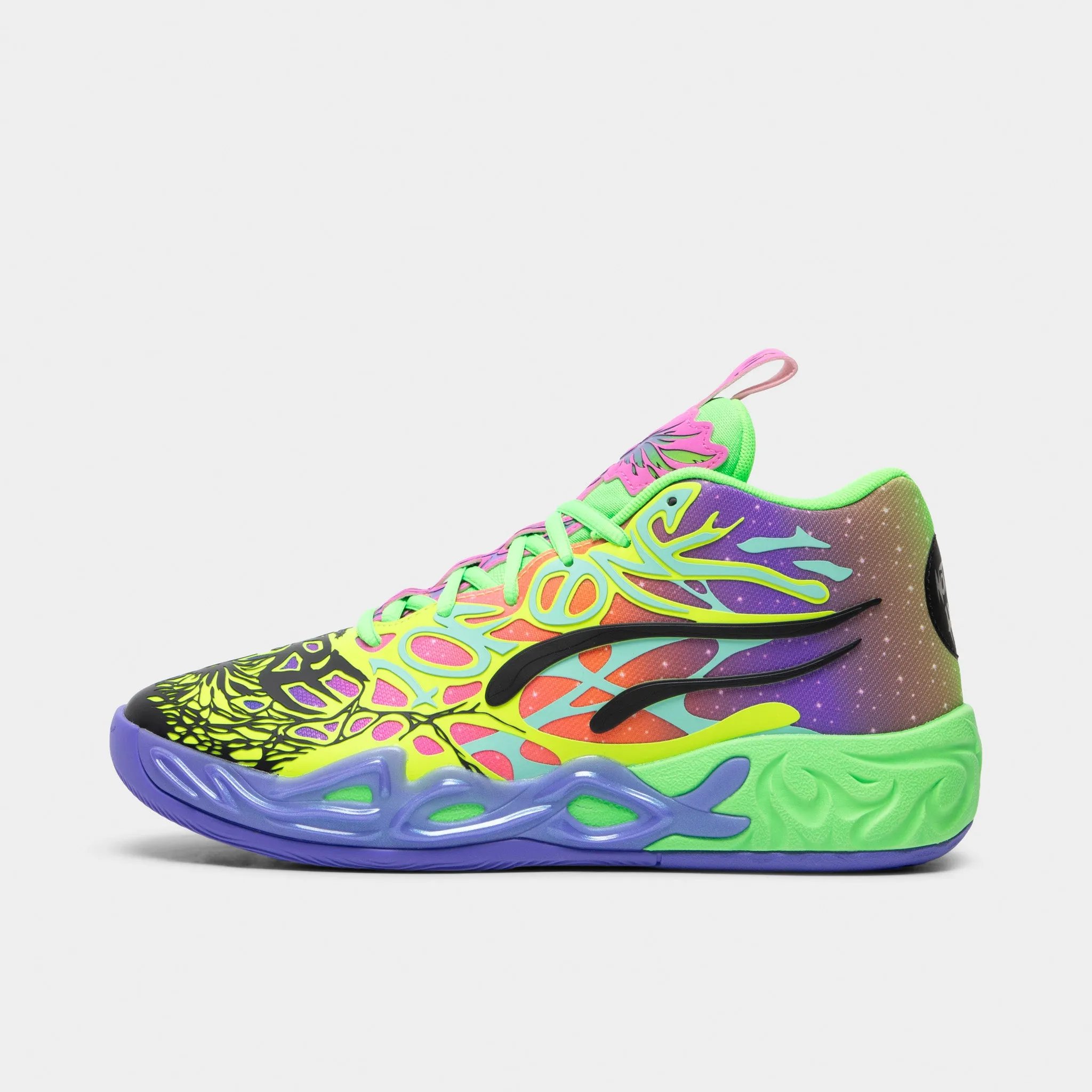 PUMA x LaMelo Ball MB.04 Be You Black / Electric Peppermint - Flouro Green Comfortable Straps