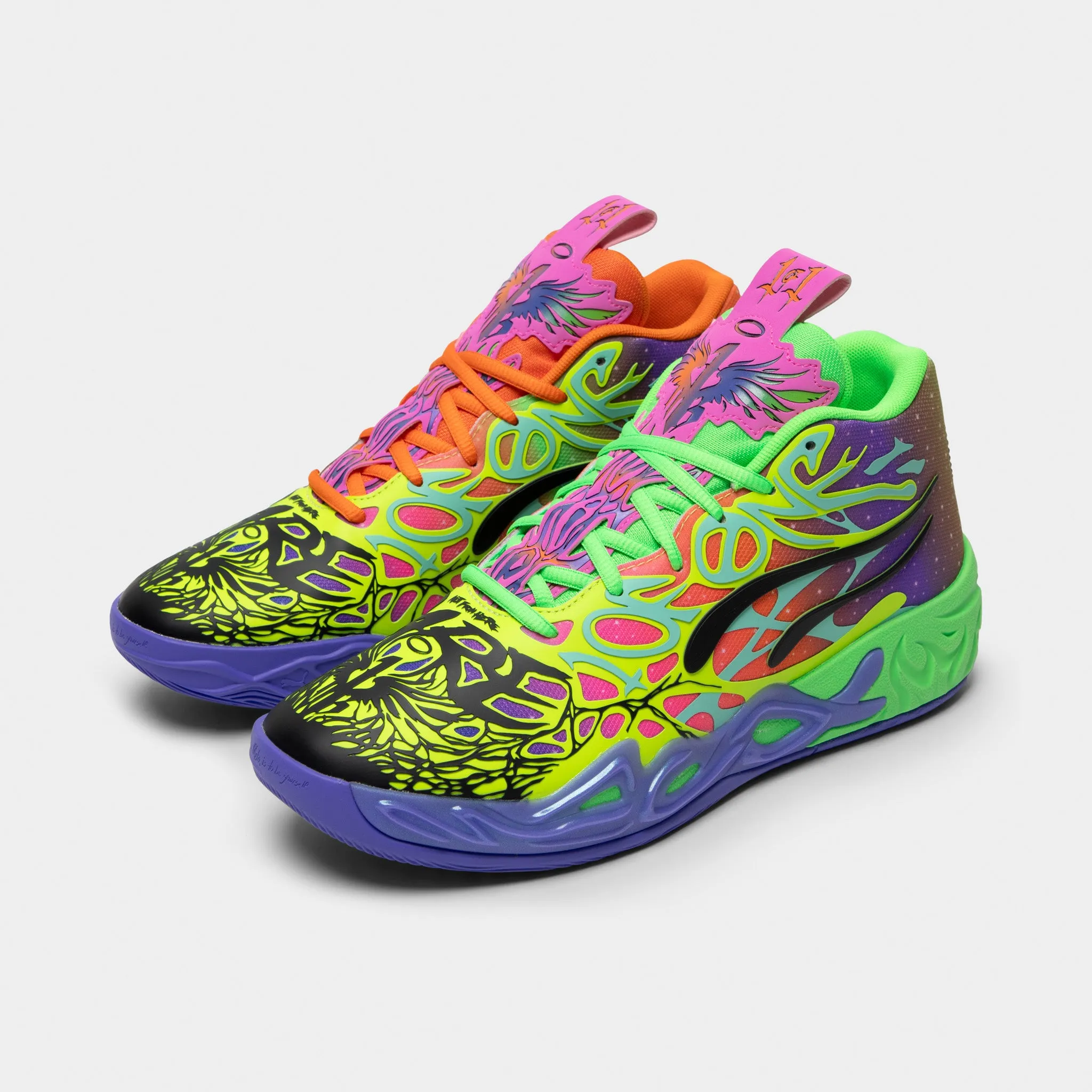 Energy Return Technology PUMA x LaMelo Ball MB.04 Be You Black / Electric Peppermint - Flouro Green
