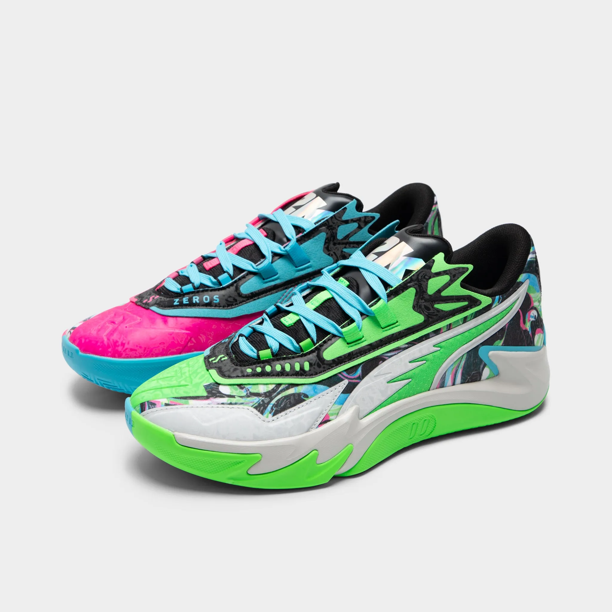PUMA Scoot Zeros II Green / Black - Pink Stylish Silhouette Stay Dry