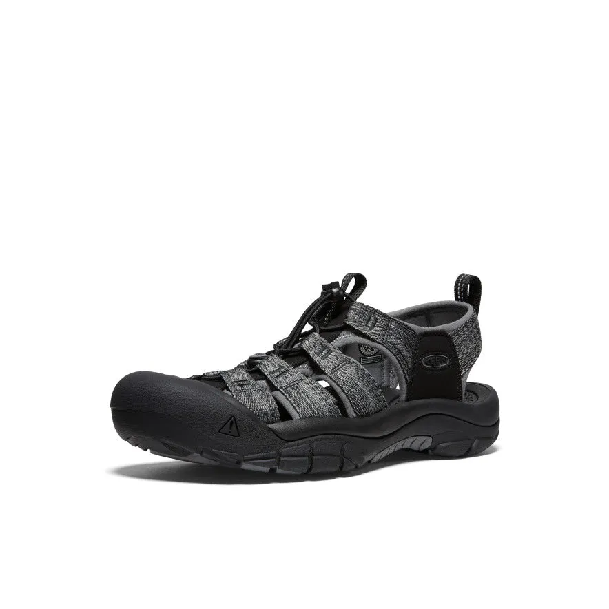 Men's Newport H2 Sandal  |  Black/Steel Grey Structured chic waterproof - breathable membrane