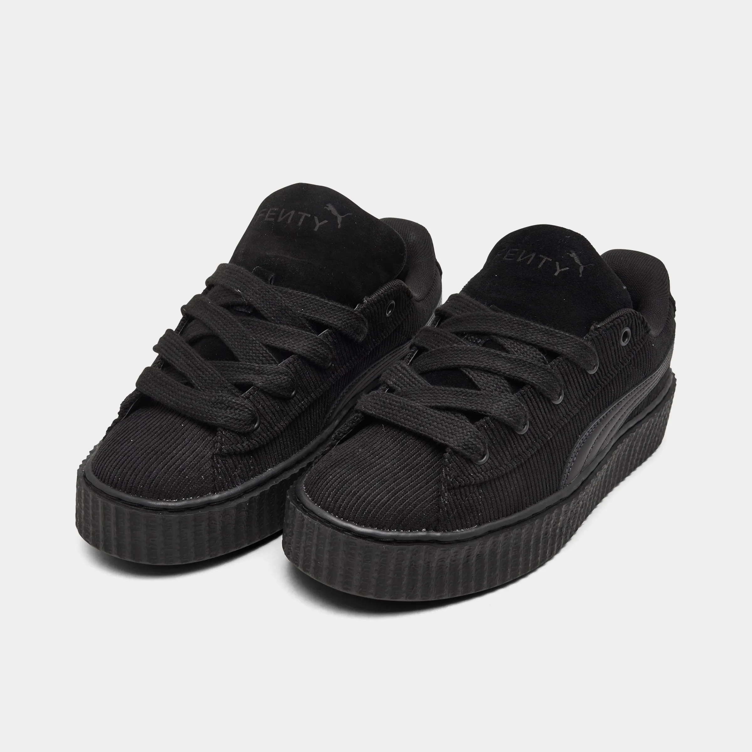 PUMA x FENTY Juniors' Creeper Phatty Corduroy Black / Gold Hyper Compression Midsole Active Life