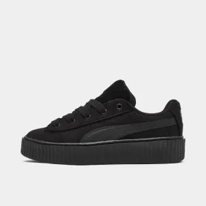 PUMA x FENTY Juniors' Creeper Phatty Corduroy Black / Gold Wide Base Platform