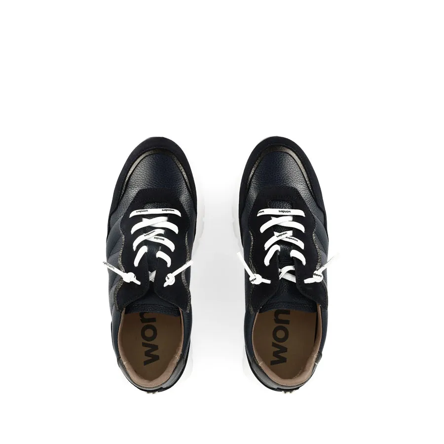 High Top Flex Grip ANTON A-2473 - NAVY/WHITE SOLE