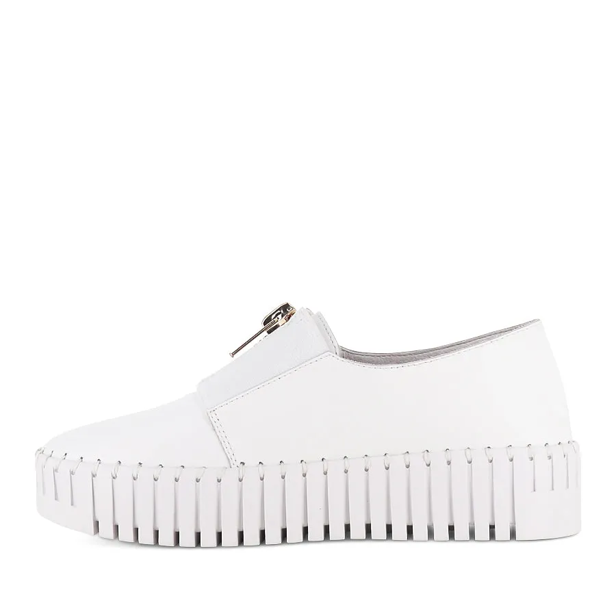 BRANZA - WHITE LEATHER Street Movement Lightness