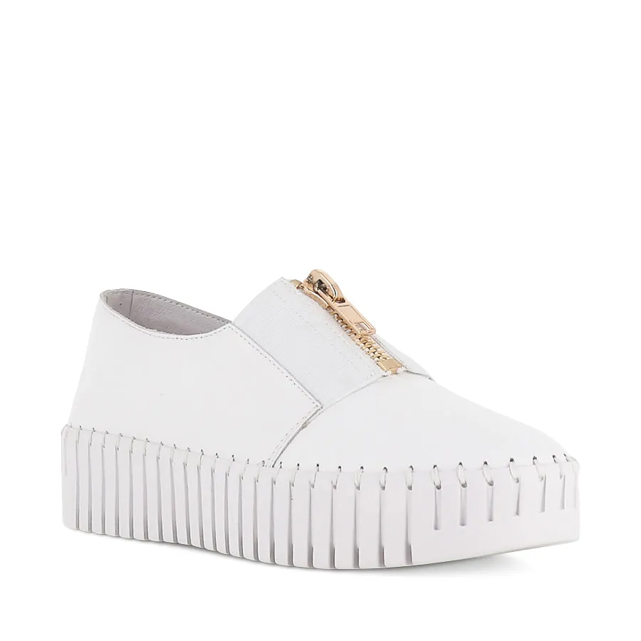 Secure fit BRANZA - WHITE LEATHER