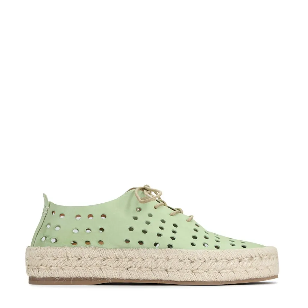 SEASHELL LEATHER ROPE SNEAKERS Airflow Channel Design Breathable surface
